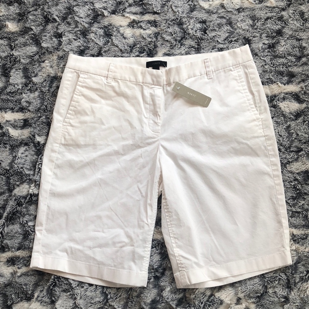 NEVER WORN!! J.Crew White Bermuda Shorts